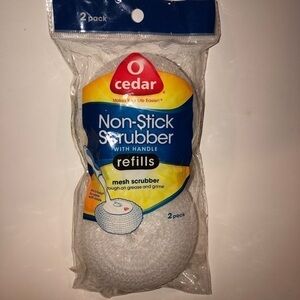 O-Cedar Non-Stick Mesh Scrubbers with handle refills